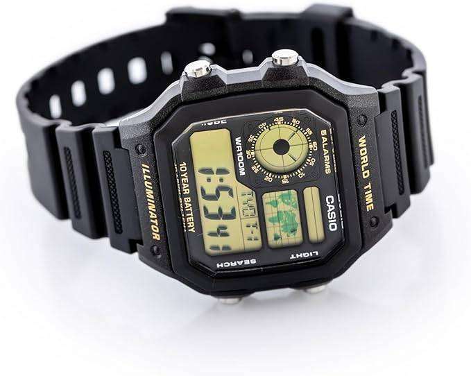 Casio AE-1200WH-1BV  (Black) "Casio Royale"