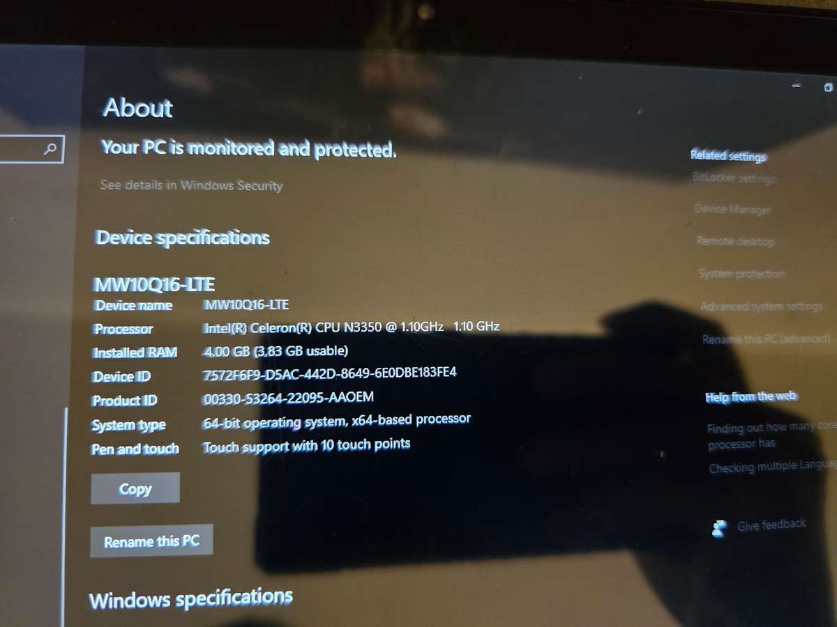 64gb Mecer 2-in-1 Windows Tablet (MW10Q16+LTE)