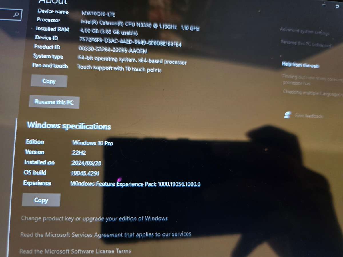 64gb Mecer 2-in-1 Windows Tablet (MW10Q16+LTE)