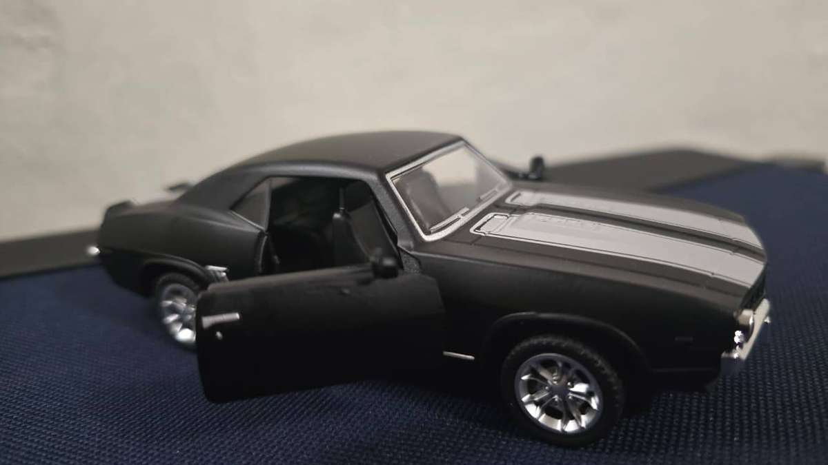 Chevrolet Camaro SS 1969 Black 1:36 Die-Cast  Pull Back
