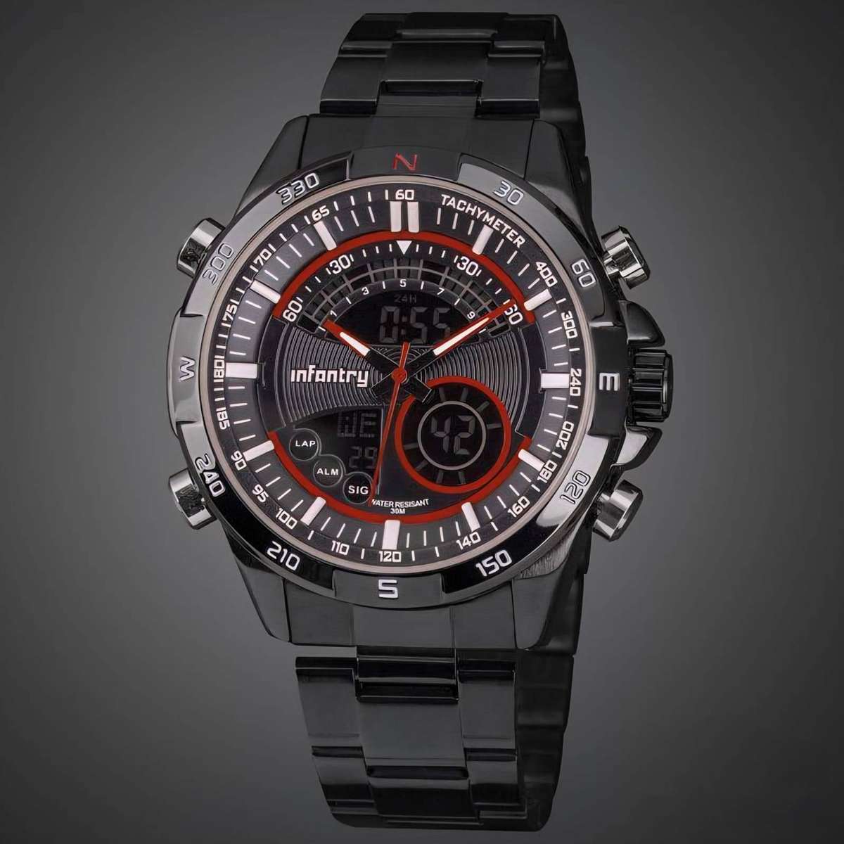 INFANTRY MILITARY CO. Chrono Master Dual Time Watch