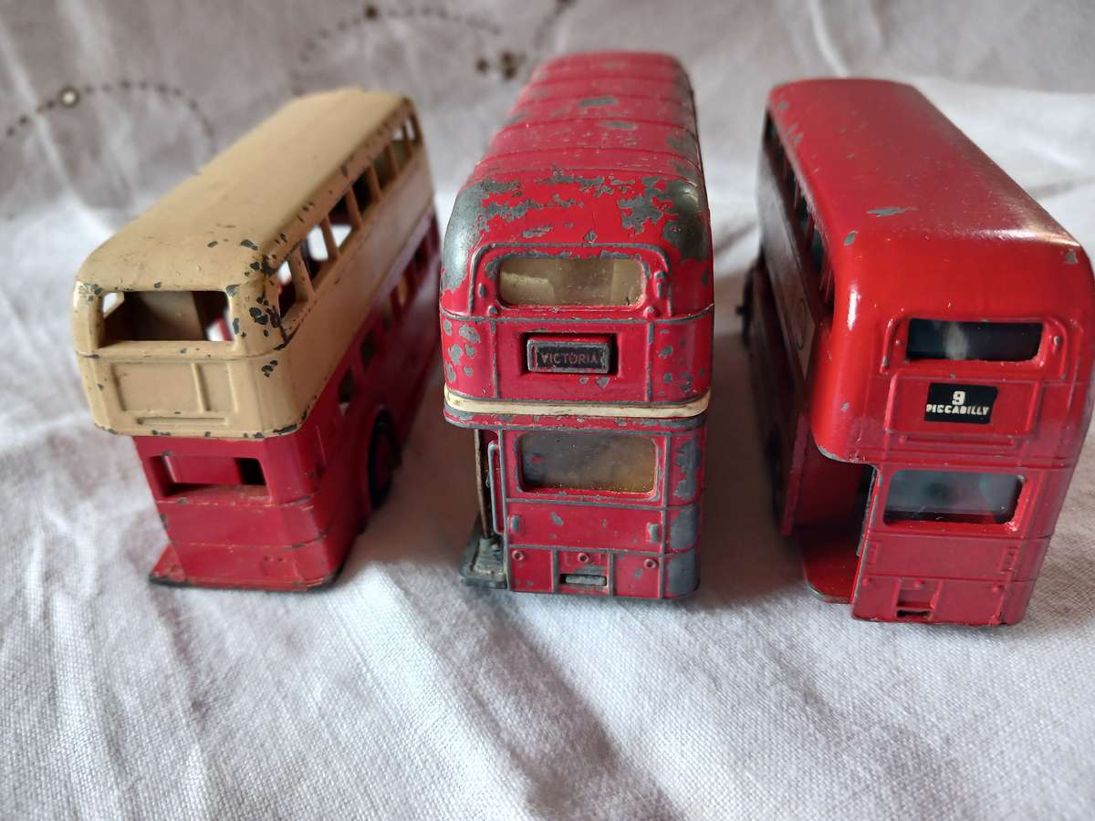 Dinky Leyland,Corgi and Budgie toys "Routemaster" buses.