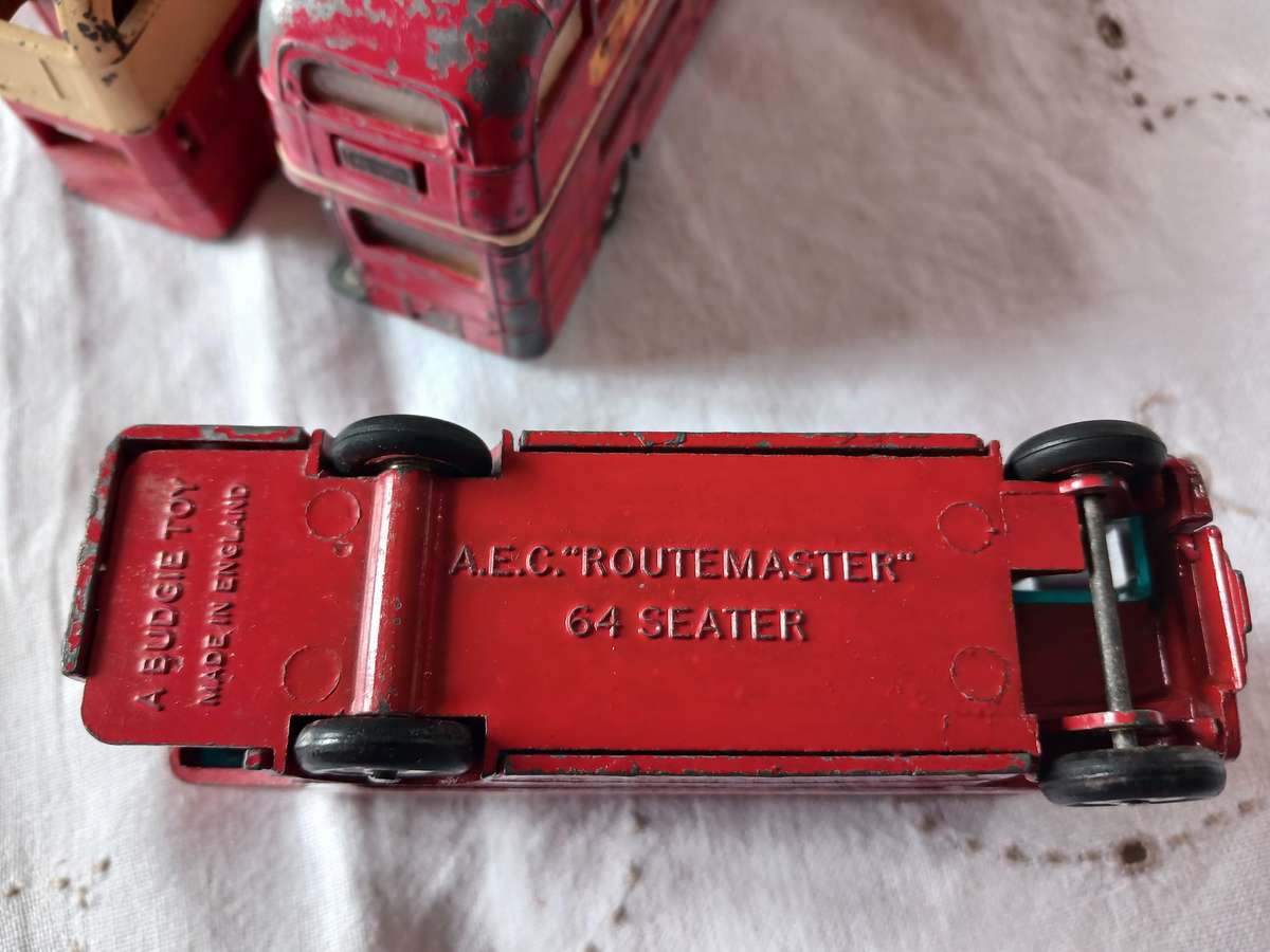 Dinky Leyland,Corgi and Budgie toys "Routemaster" buses.