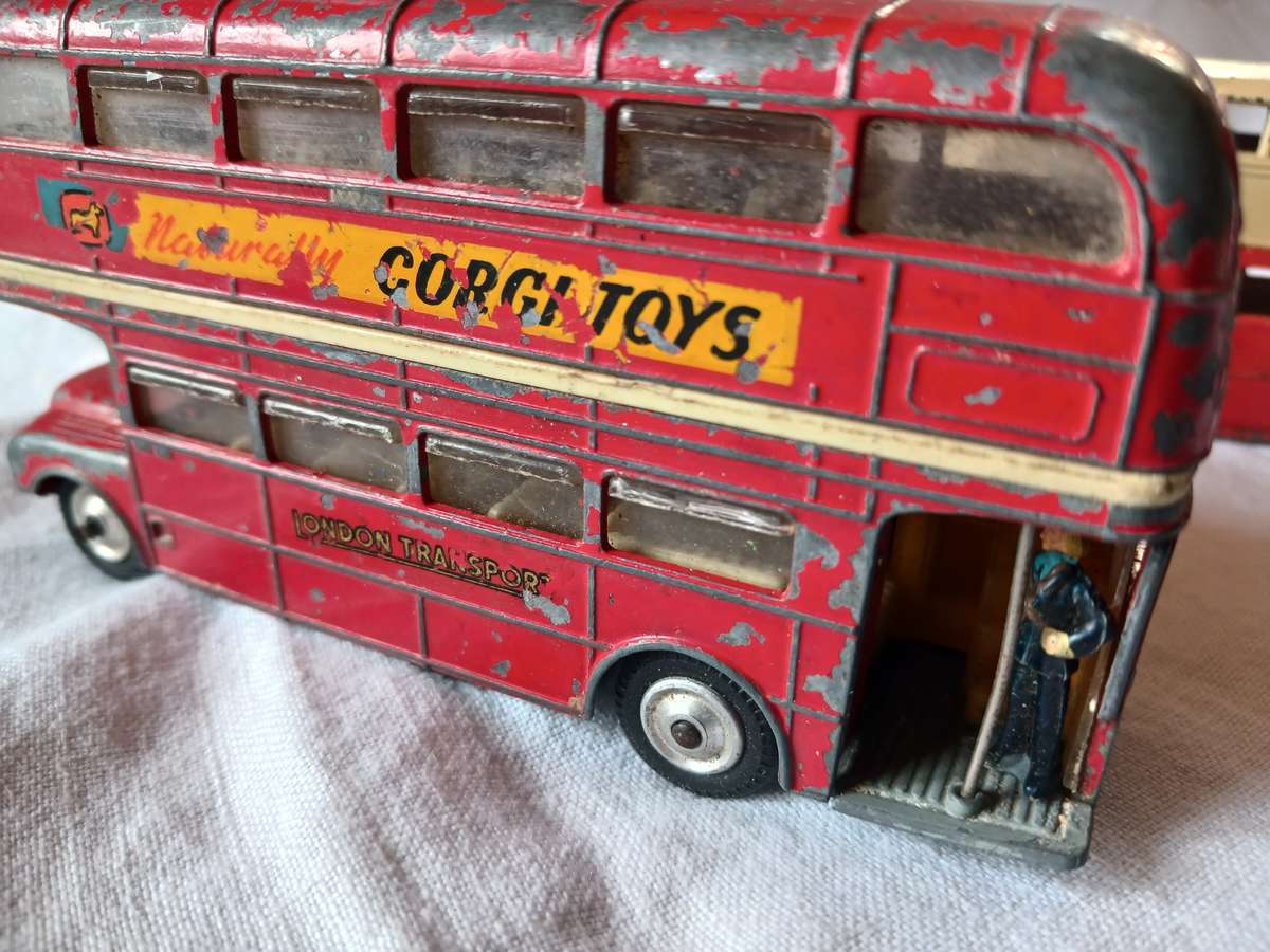 Dinky Leyland,Corgi and Budgie toys "Routemaster" buses.