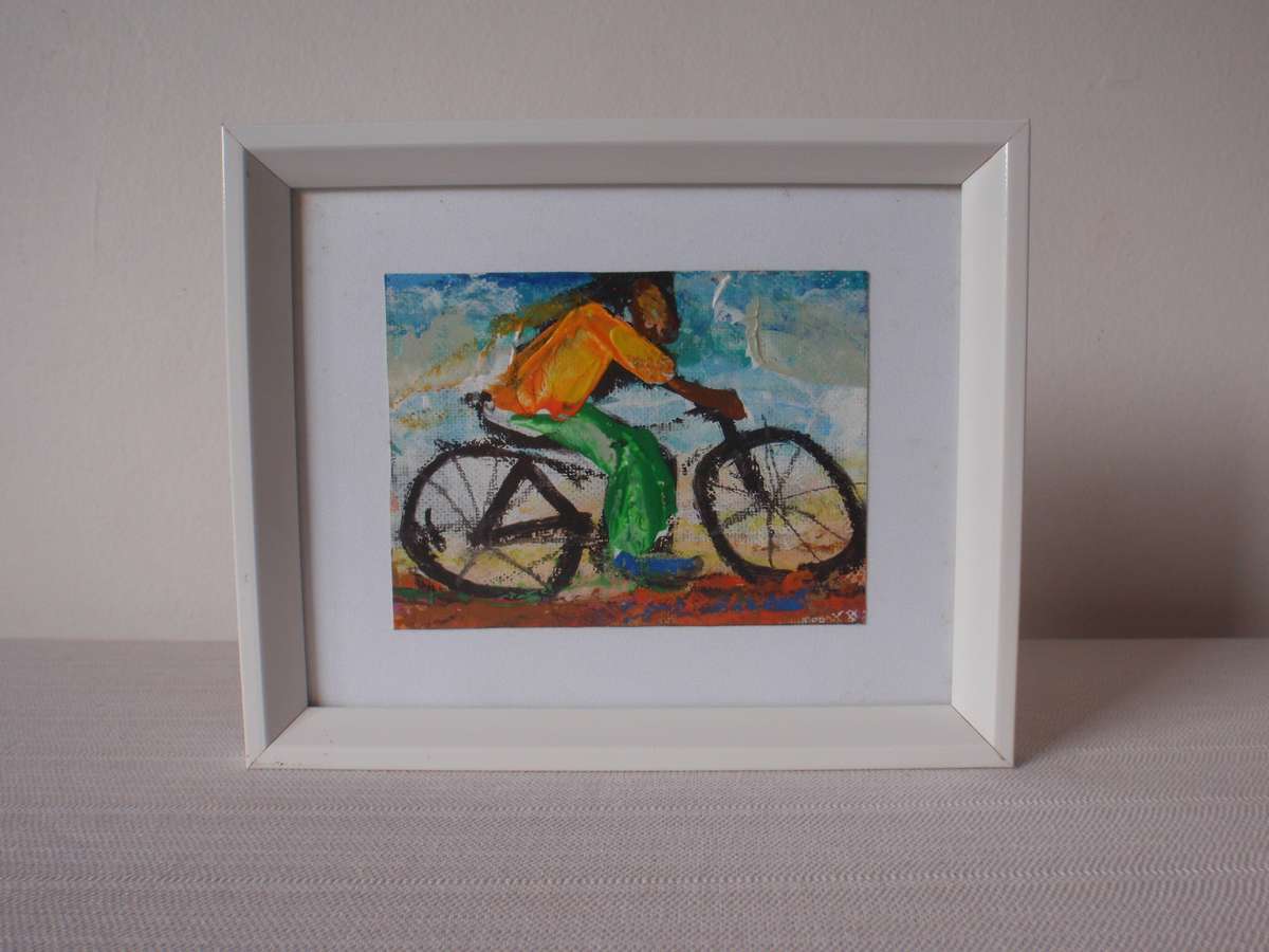 Original by Nicky Chovuchovu  African,  Expressionist, Storyteller artist - wonderful imagery