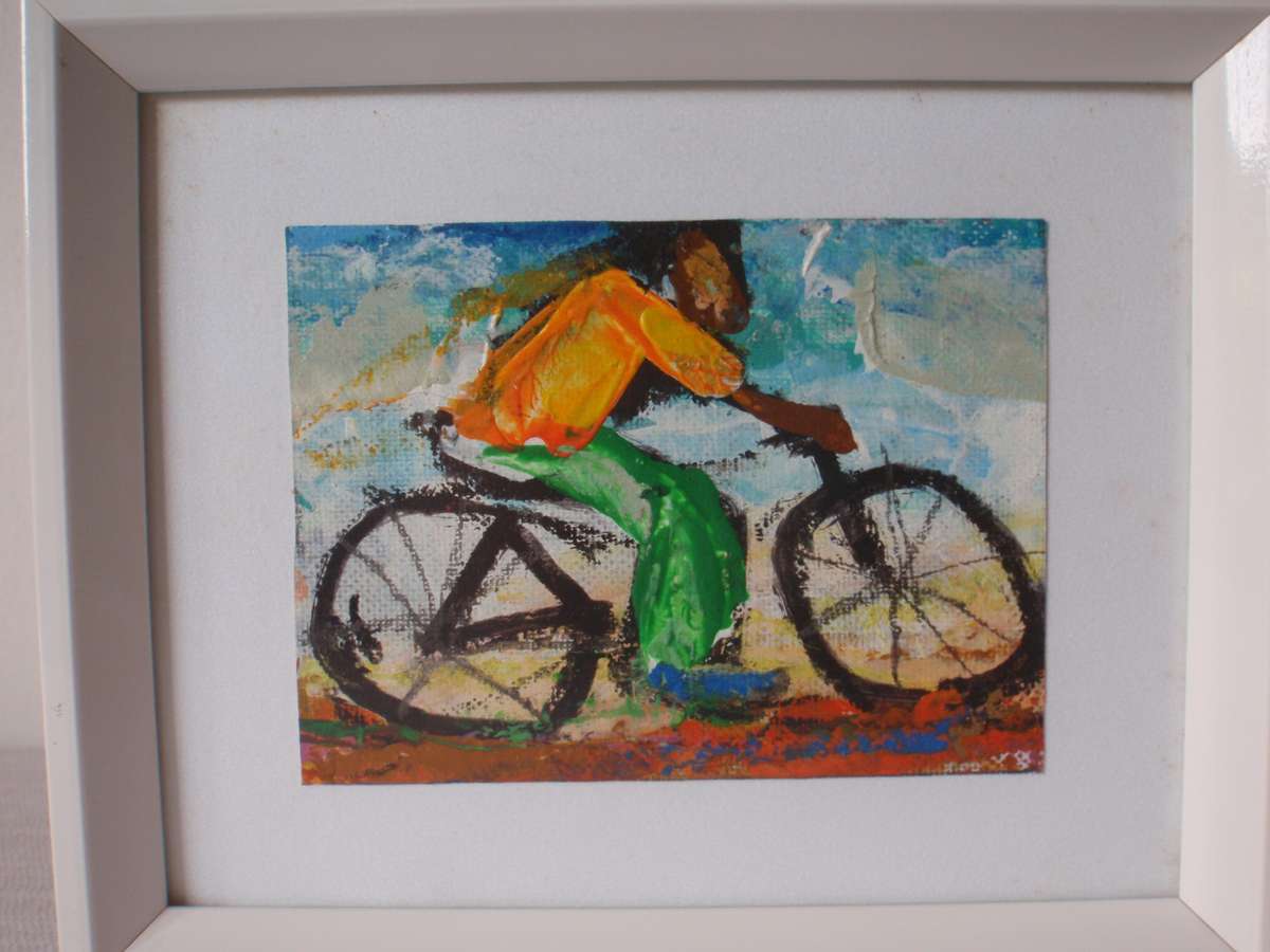 Original by Nicky Chovuchovu  African,  Expressionist, Storyteller artist - wonderful imagery