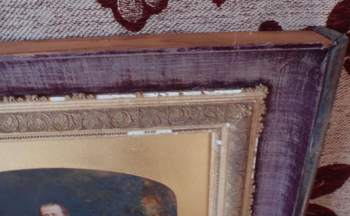 British military historical painting of officer. Circa 1800s