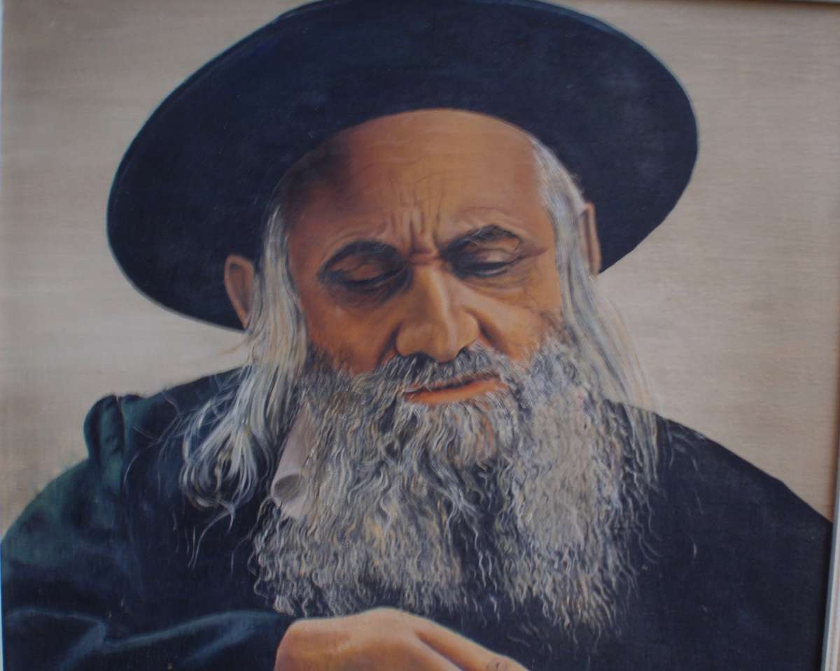 Classic portrait The Hassids Blessing signed Dianne Butcher. Incredible detail and character.