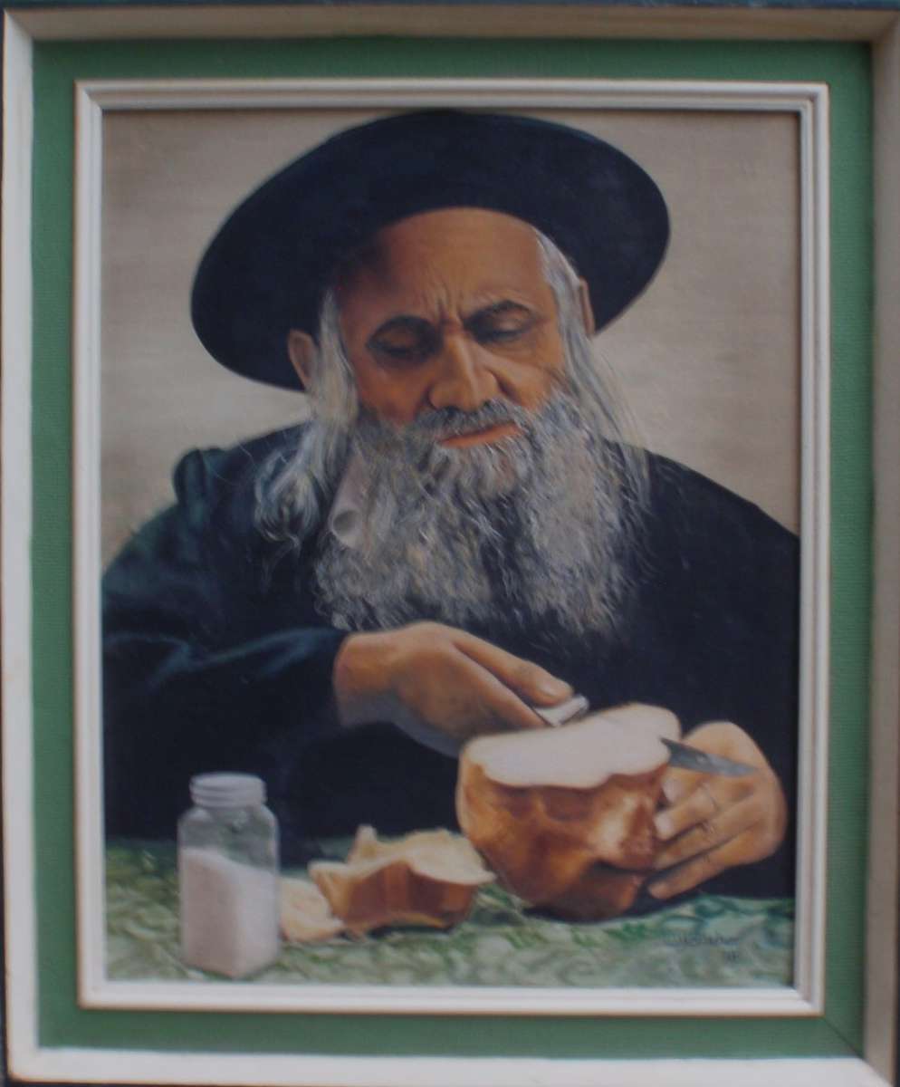 Classic portrait The Hassids Blessing signed Dianne Butcher. Incredible detail and character.