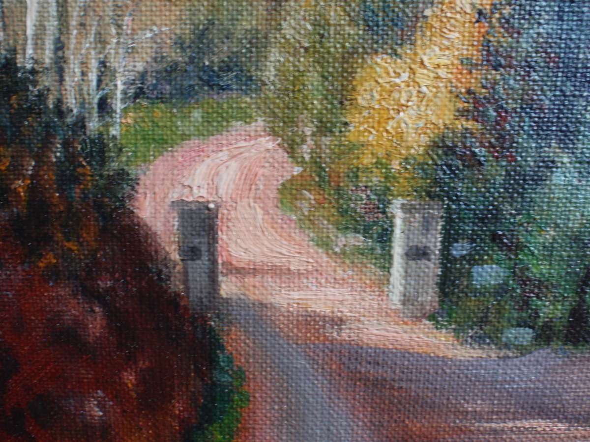 Spectacular original Madge Johnson oil painting. Signed and dated 1955. Statement piece of beauty.