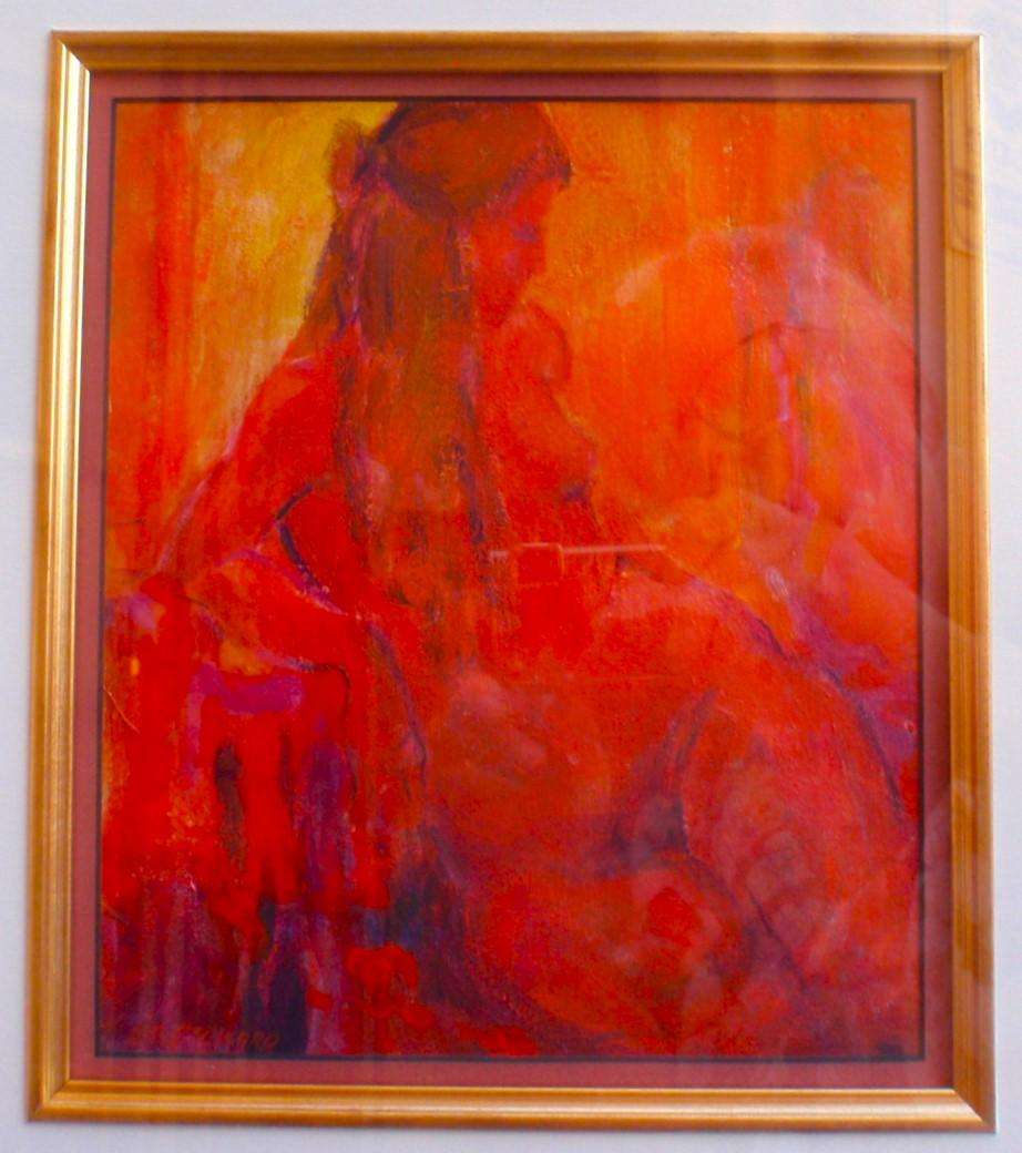 A pair of fabulous nudes by well known, listed artist Lib Steward 1938-2023. Strauss & Co.