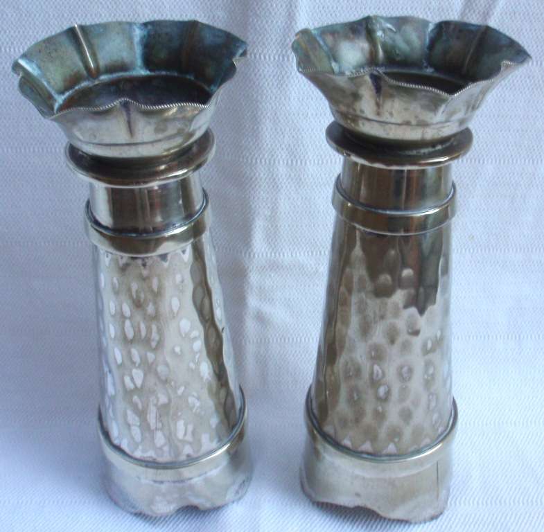 Vintage, a pair of elegant silverplate candle holders - stamped and beautiful to behold.