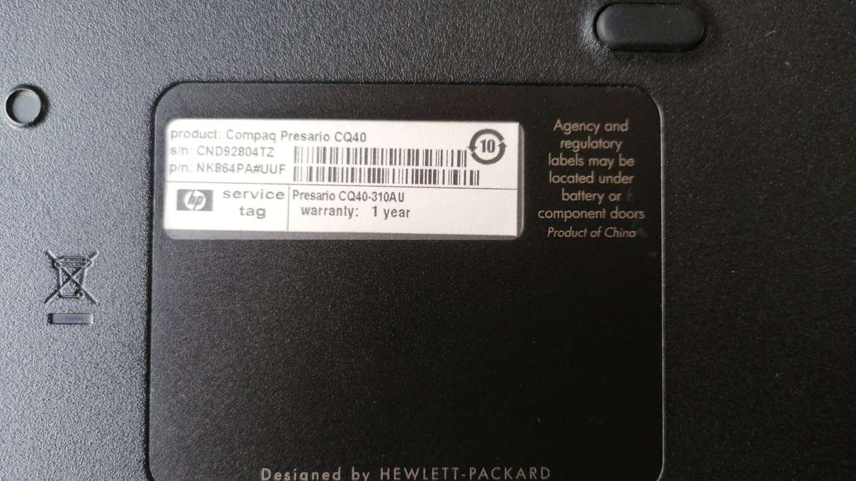 Comapaq Presario CQ40 Laptop