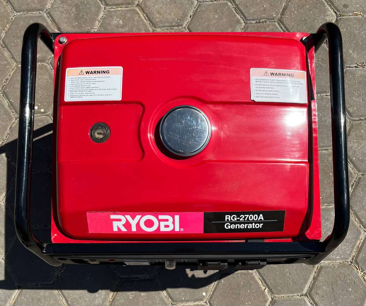 Ryobi generator 4-stroke air cooled 2.5kVA