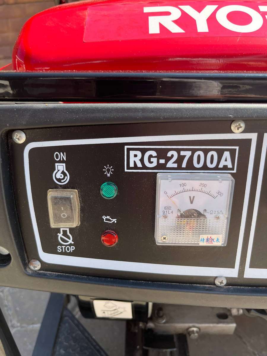 Ryobi generator 4-stroke air cooled 2.5kVA