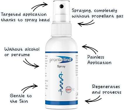 Prontolind spray 75 ml - For the antibacterial cleaning and care of piercings, tunnels, plugs