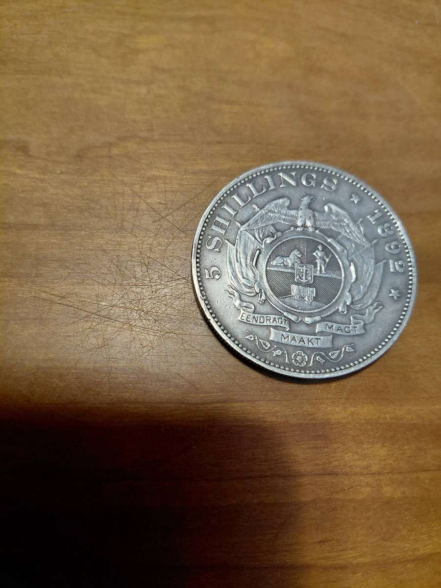 ZAR SILVER SINGLE SHAFT 5 SHILLING !INVESTMENT COIN