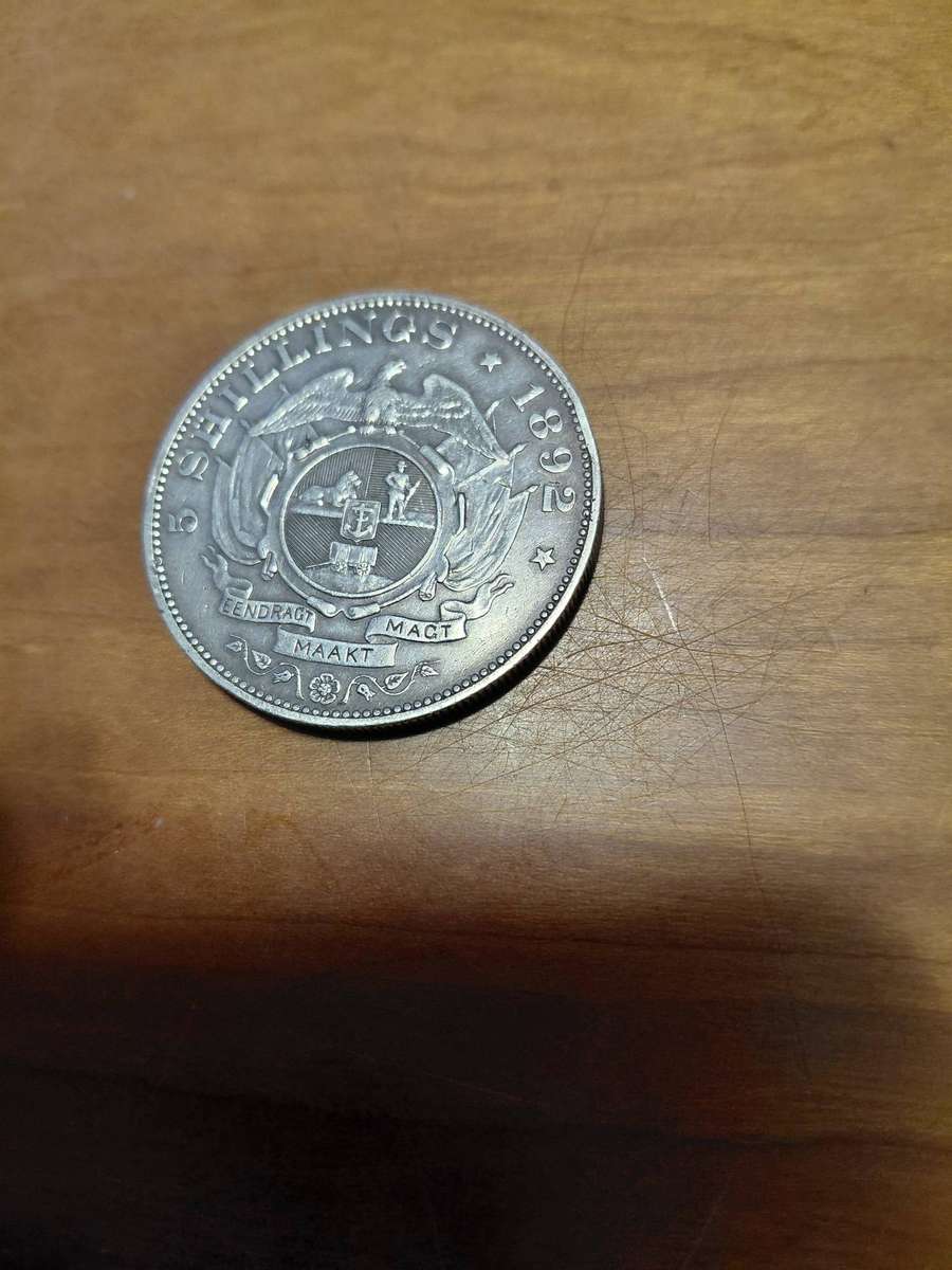 ZAR SILVER SINGLE SHAFT 5 SHILLING !INVESTMENT COIN