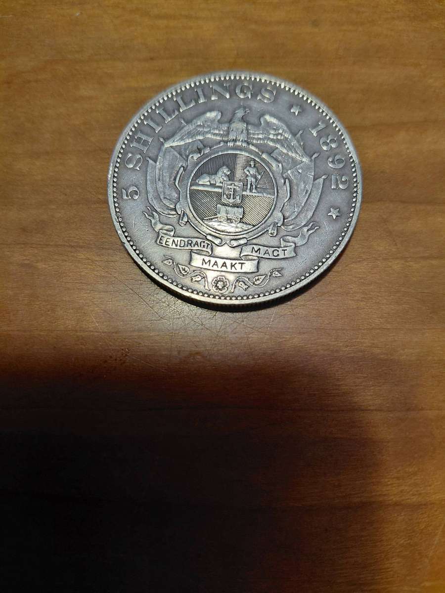 ZAR SILVER SINGLE SHAFT 5 SHILLING !INVESTMENT COIN