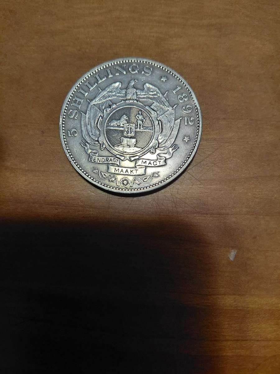 ZAR SILVER SINGLE SHAFT 5 SHILLING !INVESTMENT COIN