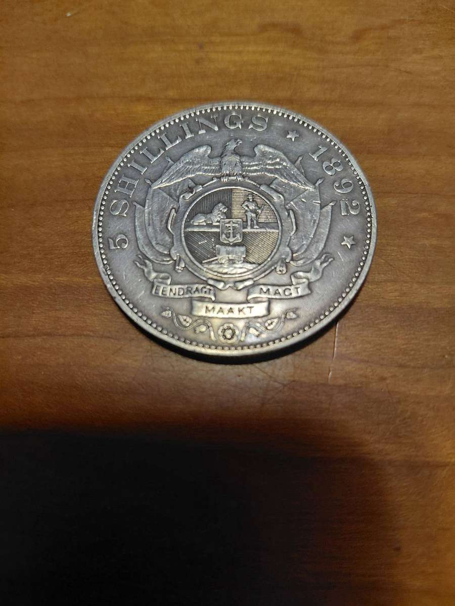 ZAR SILVER SINGLE SHAFT 5 SHILLING !INVESTMENT COIN