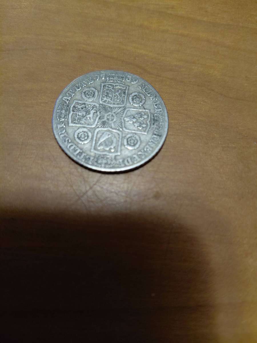 British Silver 2 Shillings 1739