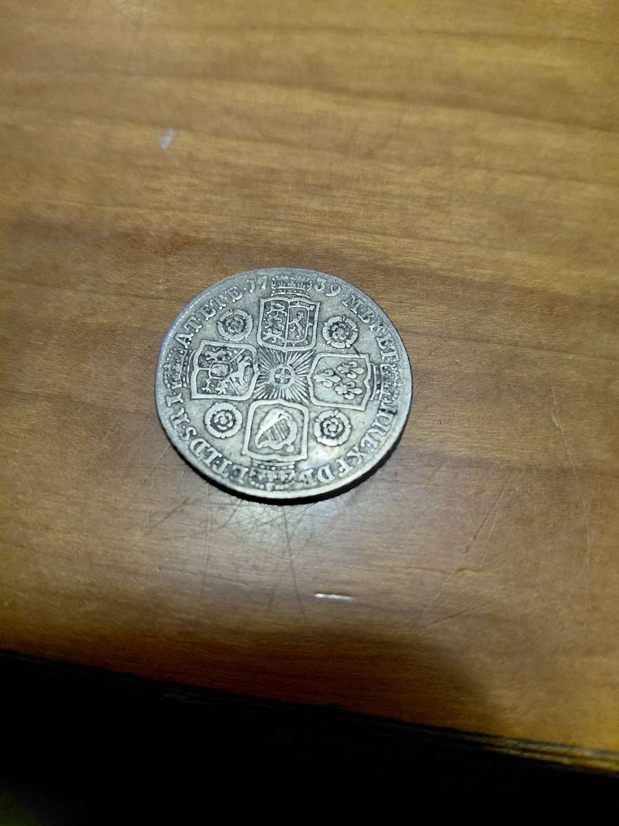 British Silver 2 Shillings 1739