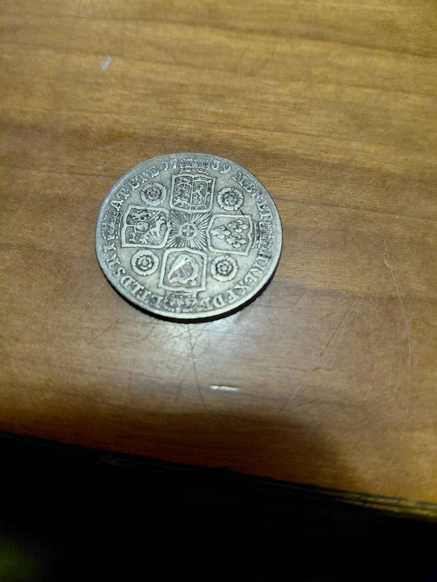 British Silver 2 Shillings 1739