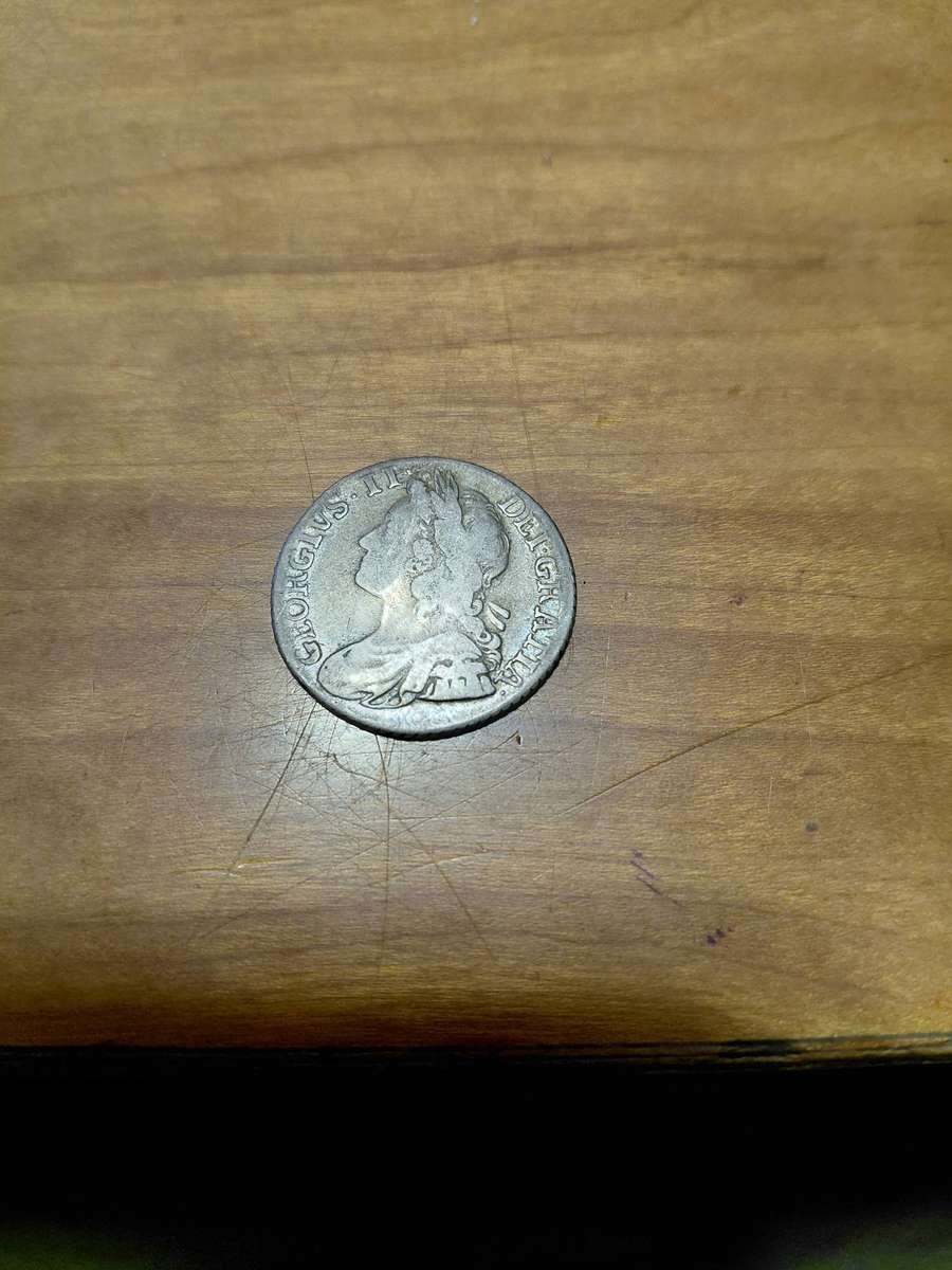 British Silver 2 Shillings 1739