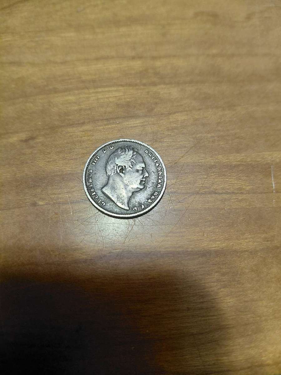 NICELY TONED 1839 SILVER SIX PENCE VERY GOOD DETAIL