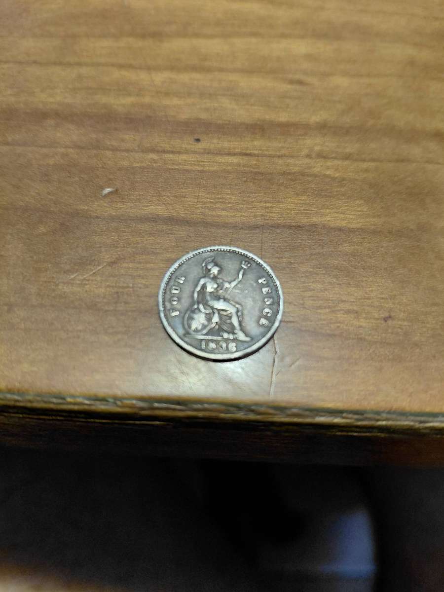 SCARCE 1836 BRITISH SILVER FOUR PENCE