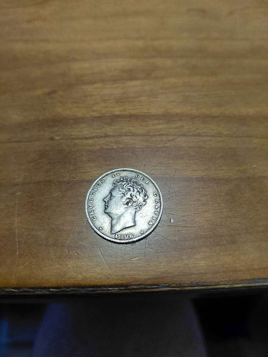 DETAILED 1826 SILVER BRITISH 6 PENCE