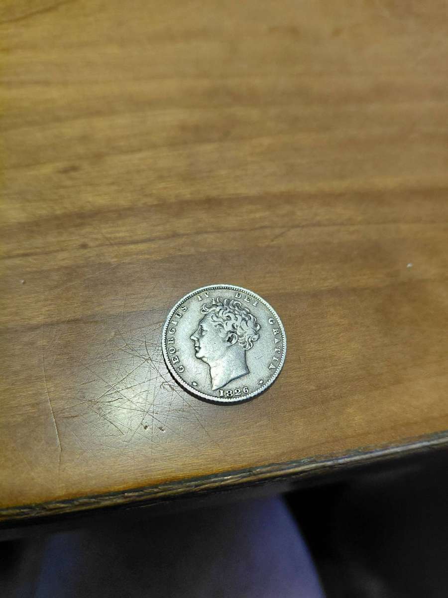 DETAILED 1826 SILVER BRITISH 6 PENCE