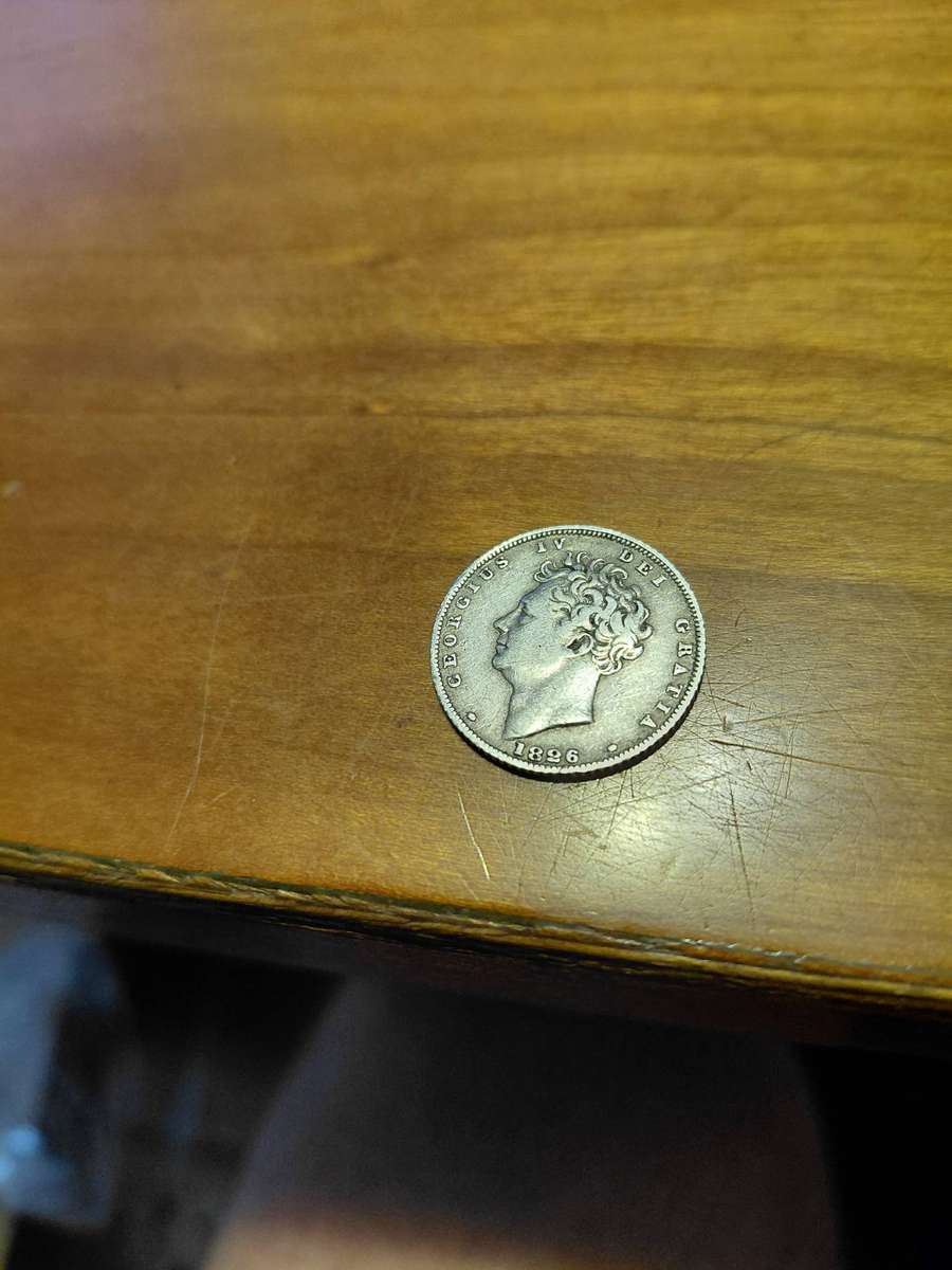 DETAILED 1826 SILVER BRITISH 6 PENCE