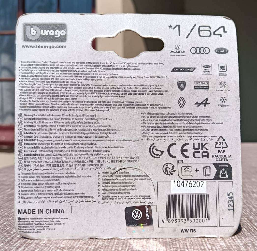 Bburago VW Samba Van Die Cast in Mint Green Scale 1:64 - No 1 of 3 Diecast on Auction