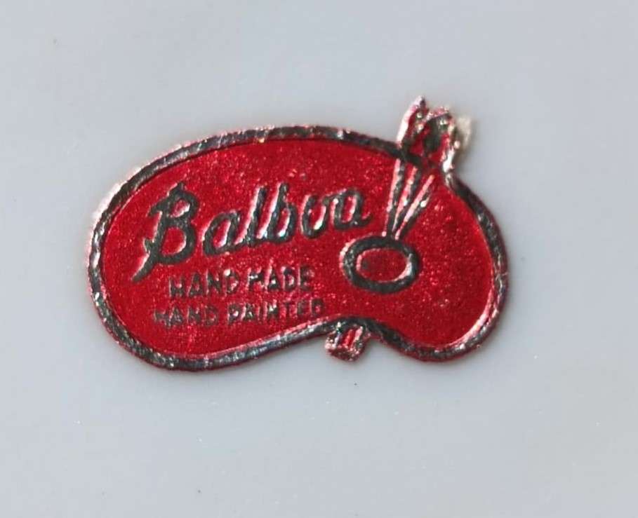 Four(4) Gold Gilded Porcelain Duos - Vintage Italian Balboa Fruit Design - Handmade and Hand Painted