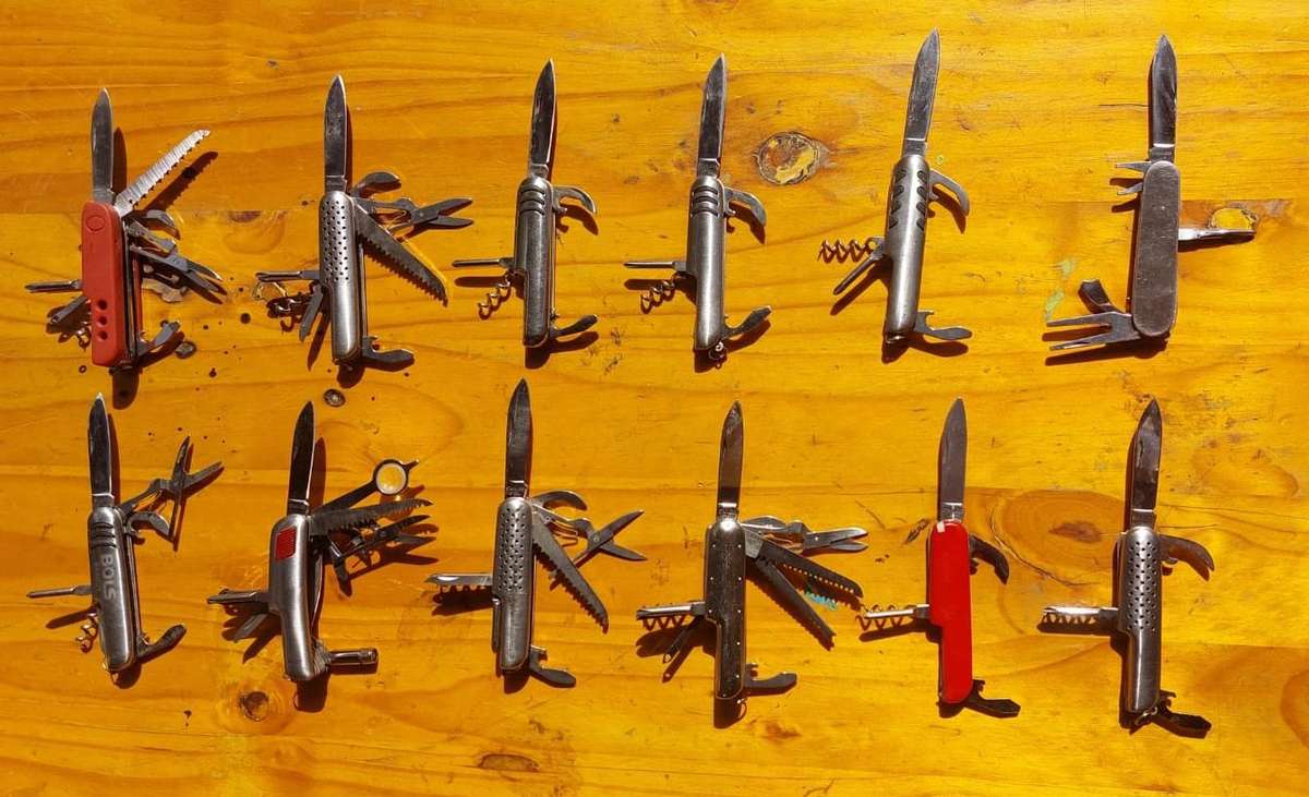 Large (12) Batch of Multi-Function Pocket Knives  Range from 4-in-1 to 12-in-1 Tool Functions