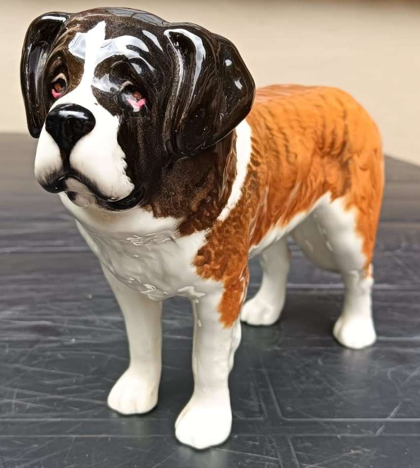 Beswicks England Large St Bernard Dog Corna Garth Stroller Figurine Made 1968 to 1989