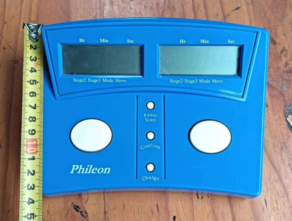 Blue Phileon Space Age Chess Clock GC8001 Design by Dutch Chess Player Kaarlo Schepel Good Working C