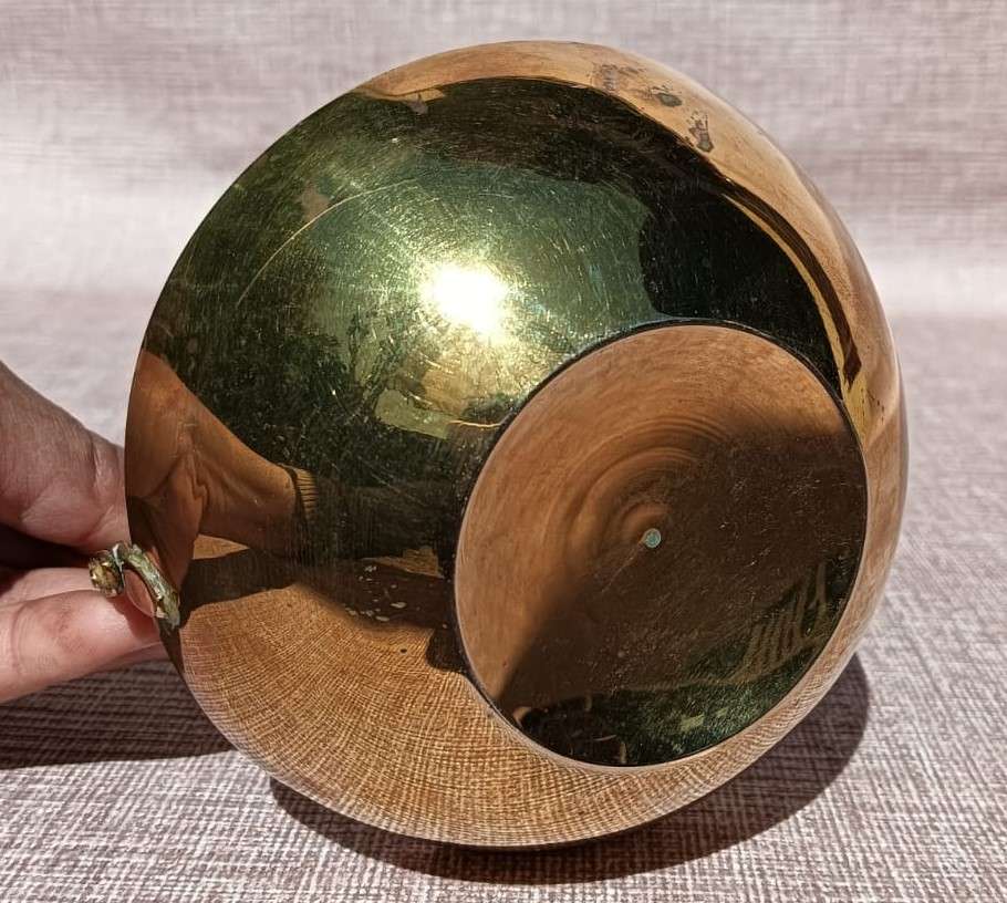 Cute Brass Bowl with Swing Handle