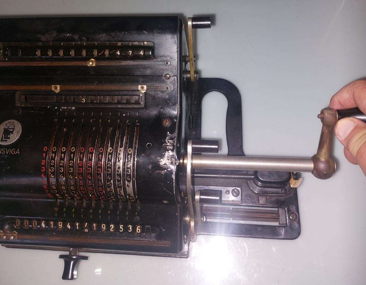 Vintage 1947 Brunsviga 15 German Mechanical Calculator One of only 7470 produced! Still Working!
