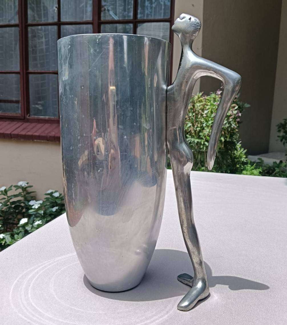 Carrol Boyes (SA 1954-2019) "Man" Figural Human Body Handle Water Jug "Her Favourite Piece" 1.5L