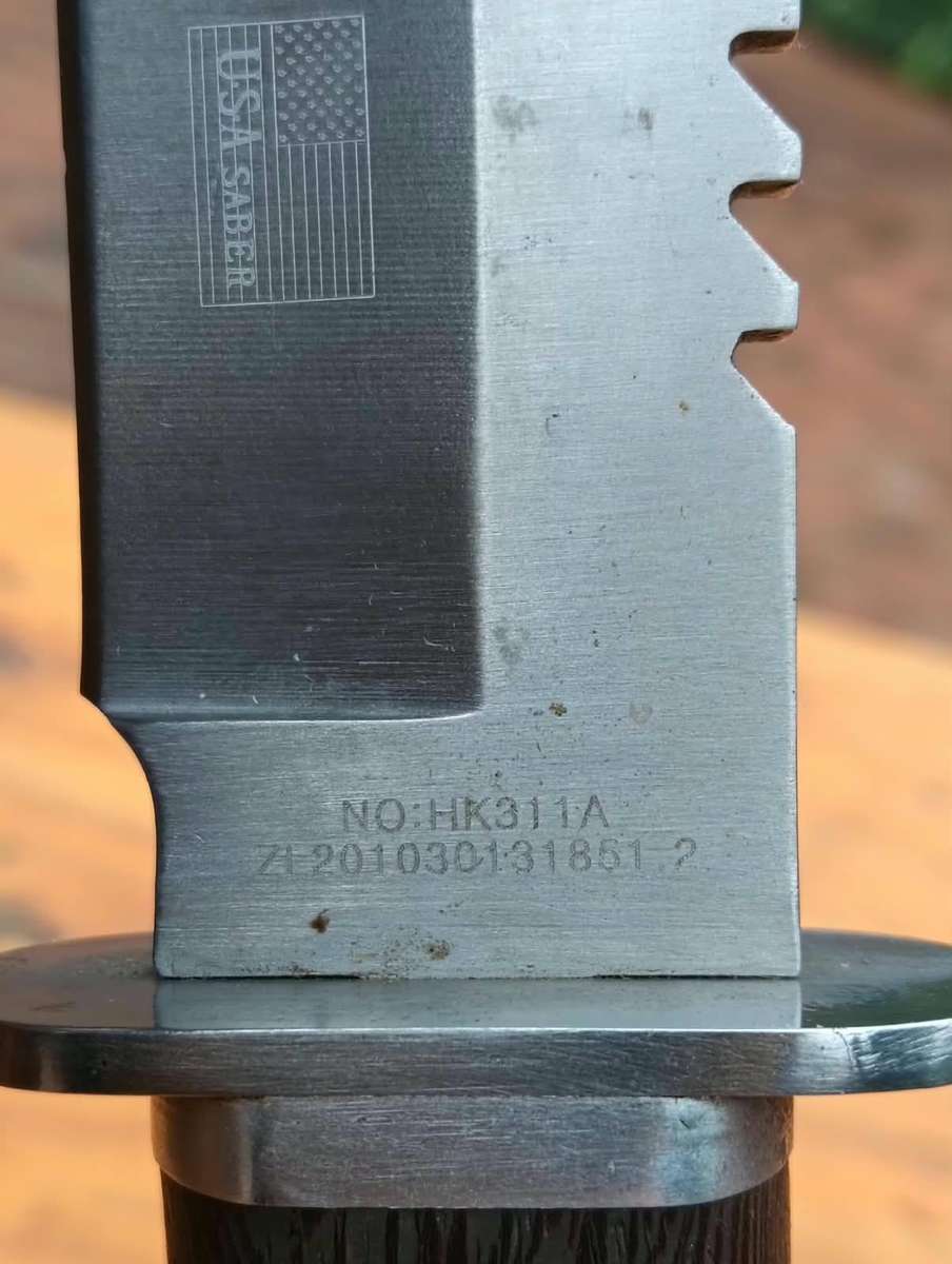 Unusual Columbia JinLang Fixed Blade Dagger Made Biltong Cutter - Blade Edge Sharp - Good Condition