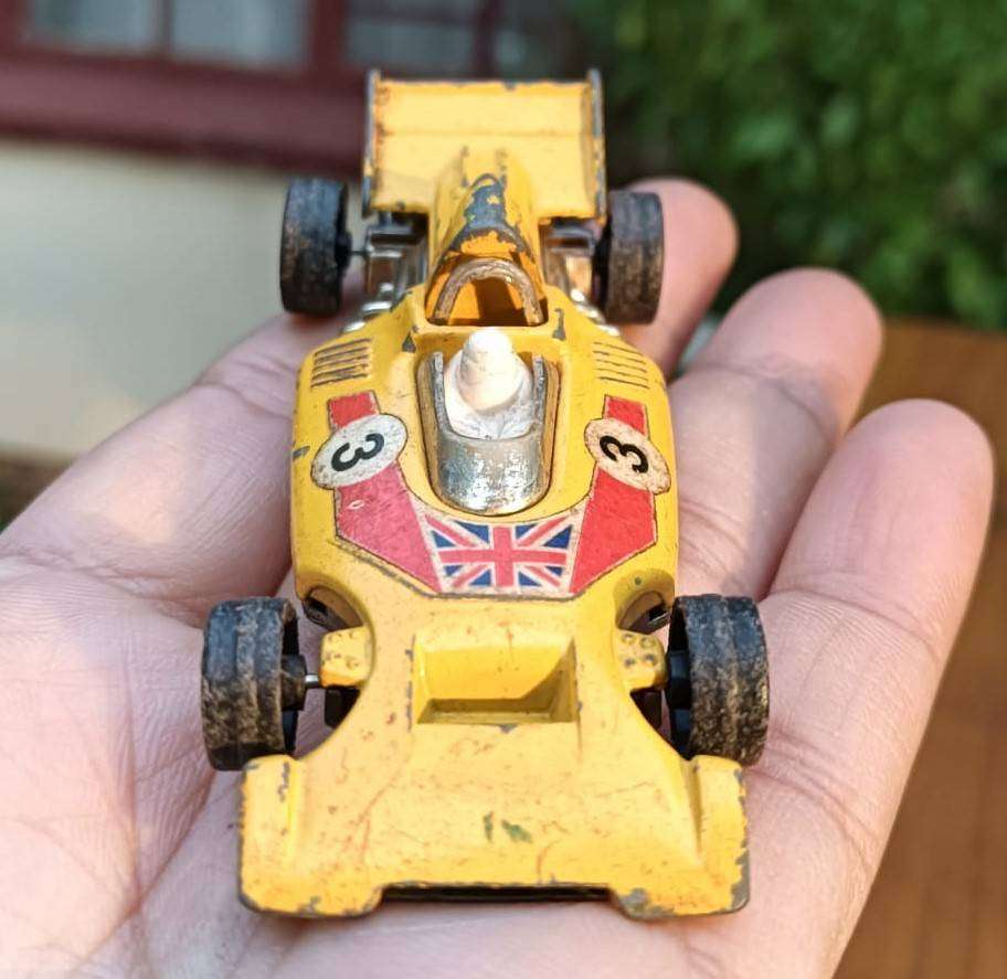 Corgi Juniors 1970s Formula 1 Racer Diecast with Nice No 3 British Flag Decals 1:64 Scale