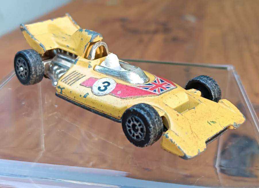 Corgi Juniors 1970s Formula 1 Racer Diecast with Nice No 3 British Flag Decals 1:64 Scale