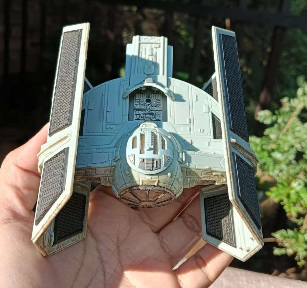 Star Wars 1995 Galoob Action Fleet Darth Vader TIE Fighter - 5th of 8 Star Wars Fighters on Auction