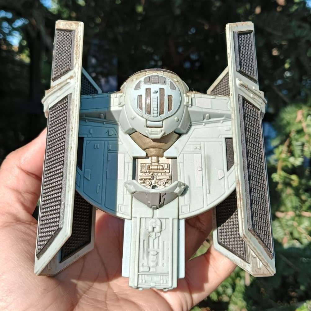 Star Wars 1995 Galoob Action Fleet Darth Vader TIE Fighter - 5th of 8 Star Wars Fighters on Auction