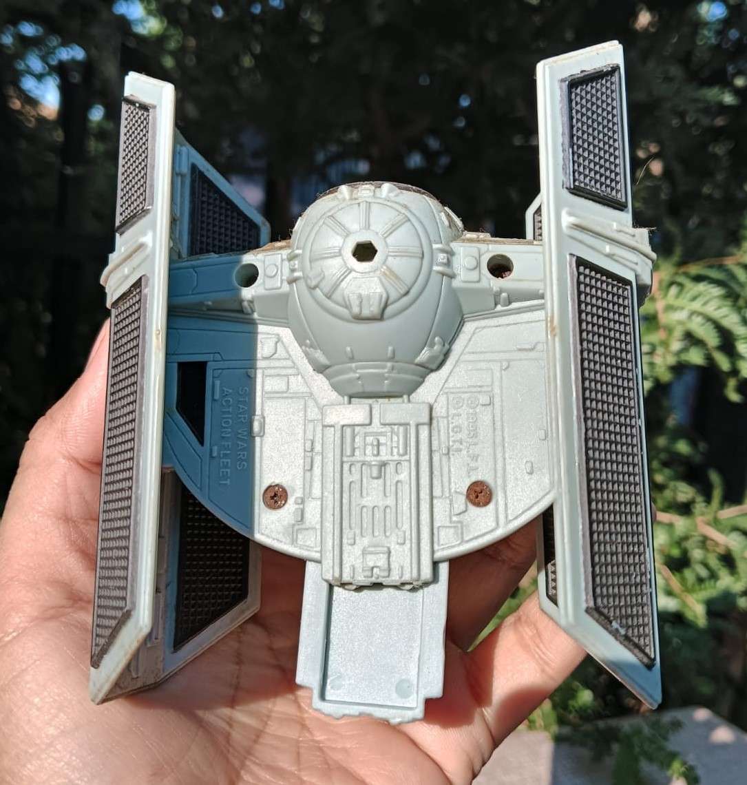 Star Wars 1995 Galoob Action Fleet Darth Vader TIE Fighter - 5th of 8 Star Wars Fighters on Auction