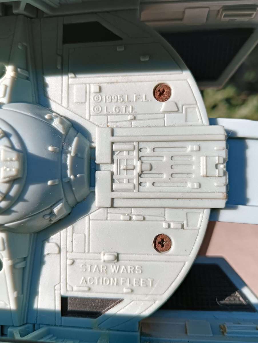 Star Wars 1995 Galoob Action Fleet Darth Vader TIE Fighter - 5th of 8 Star Wars Fighters on Auction