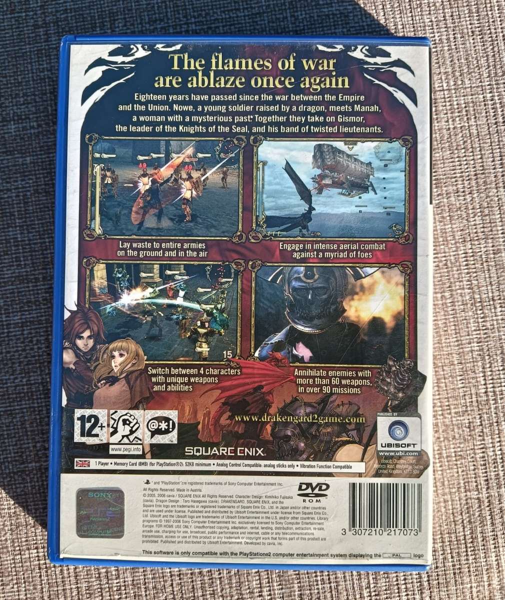 Drakengard 2 Sony Playstation 2 Game 2005 with Manual Booklet